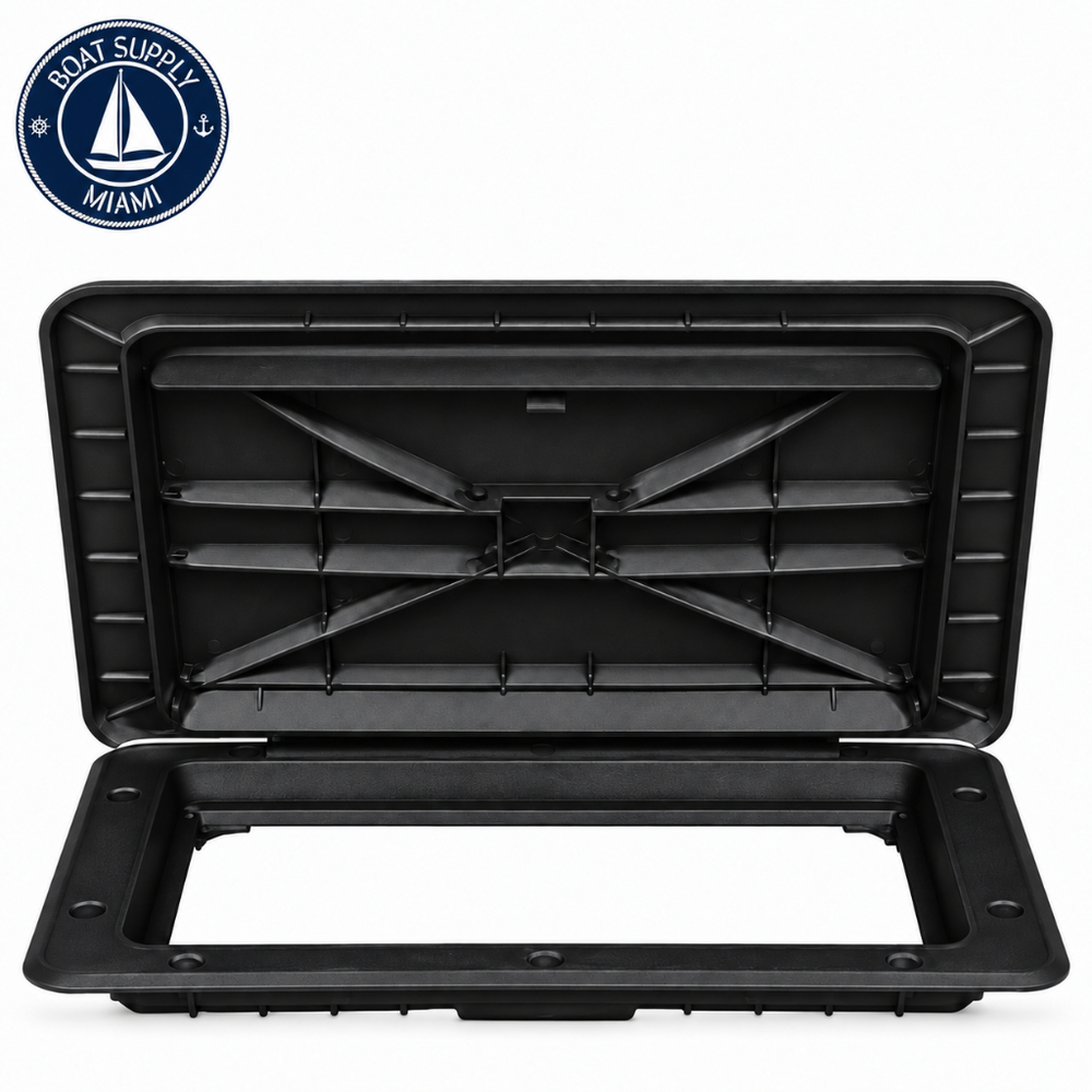 T-H Marine HAT13241DP Sure-Seal Non-Locking Marine Access Hatch 13" x 24" Black