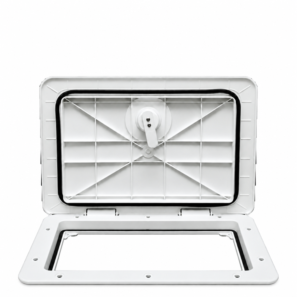 T-H Marine HAT13242DP Sure-Seal Marine Access Hatch without Lock 13" x 24" Polar White - Product View