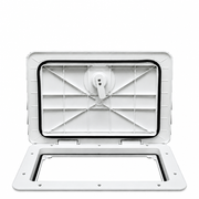 T-H Marine HAT13302DP Sure-Seal Non-Locking Marine Access Hatch 13" x 30" Polar White - Product View