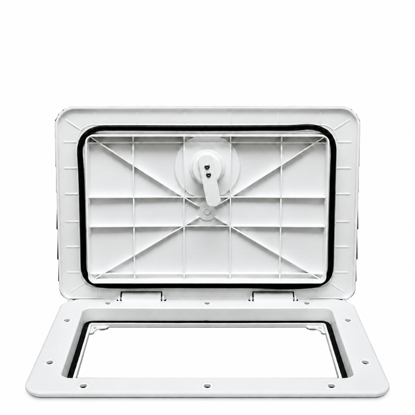 T-H Marine HAT13302DP Sure-Seal Non-Locking Marine Access Hatch 13" x 30" Polar White - Product View