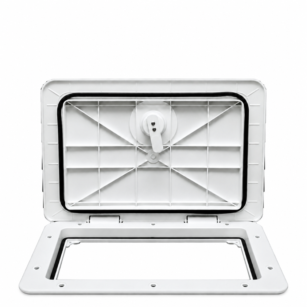 T-H Marine HAT13302DP Sure-Seal Non-Locking Marine Access Hatch 13" x 30" Polar White - Product View
