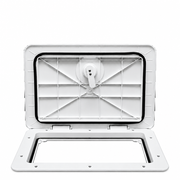 T-H Marine HATL11152DP Sure-Seal Locking Marine Access Hatch 11" x 15" Polar White - Product View