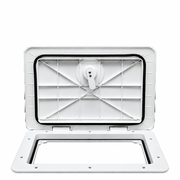T-H Marine HATL13302DP Sure-Seal Locking Marine Access Hatch 13" x 30" Polar White - Product View