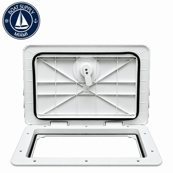 T-H Marine HATL13302DP Sure-Seal Locking Marine Access Hatch 13" x 30" Polar White