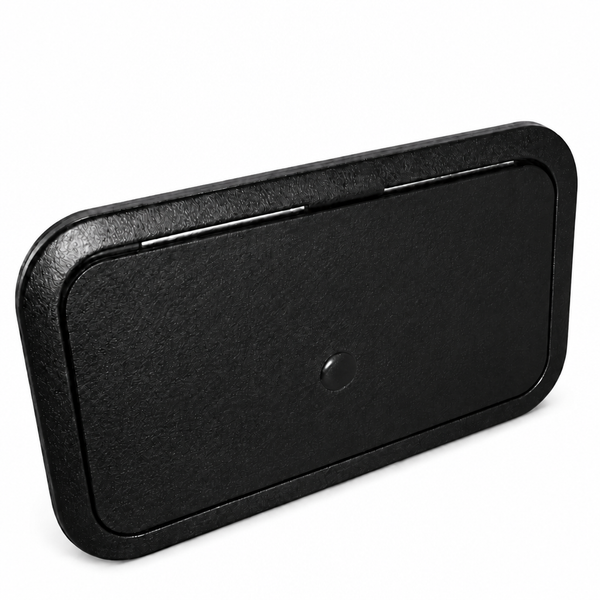 T-H Marine HDS11151DP Designer Series Non-Locking Marine Access Hatch 11" x 15" Black - Product View